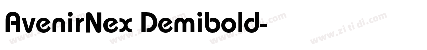 AvenirNex Demibold字体转换